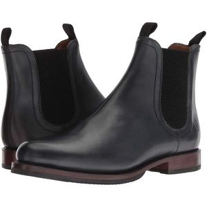 Mens Frye Sawyer Chelsea Boots - washed blk - sz10